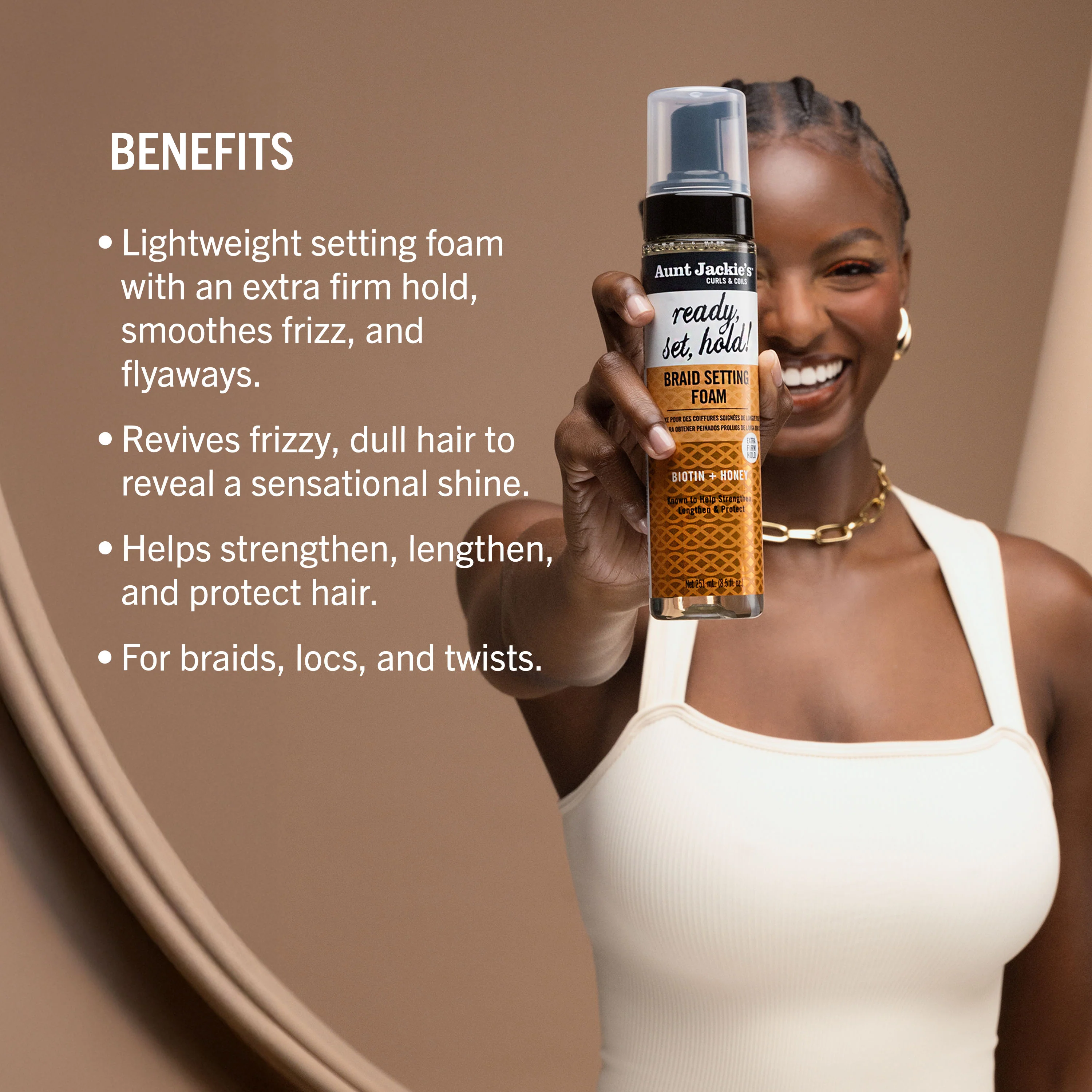Ready, Set, Hold! Braid Setting Foam with Extra Firm Hold - Image 3