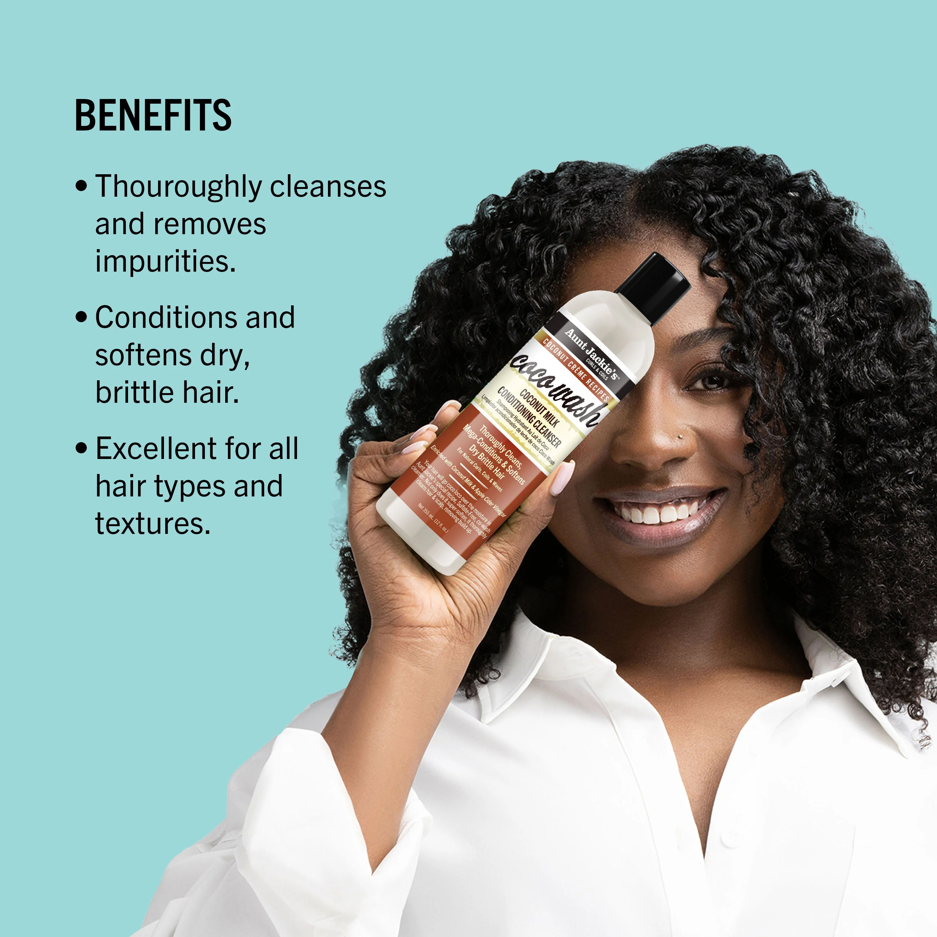 Coco Wash Coconut Milk Conditioning Cleanser - Image 3