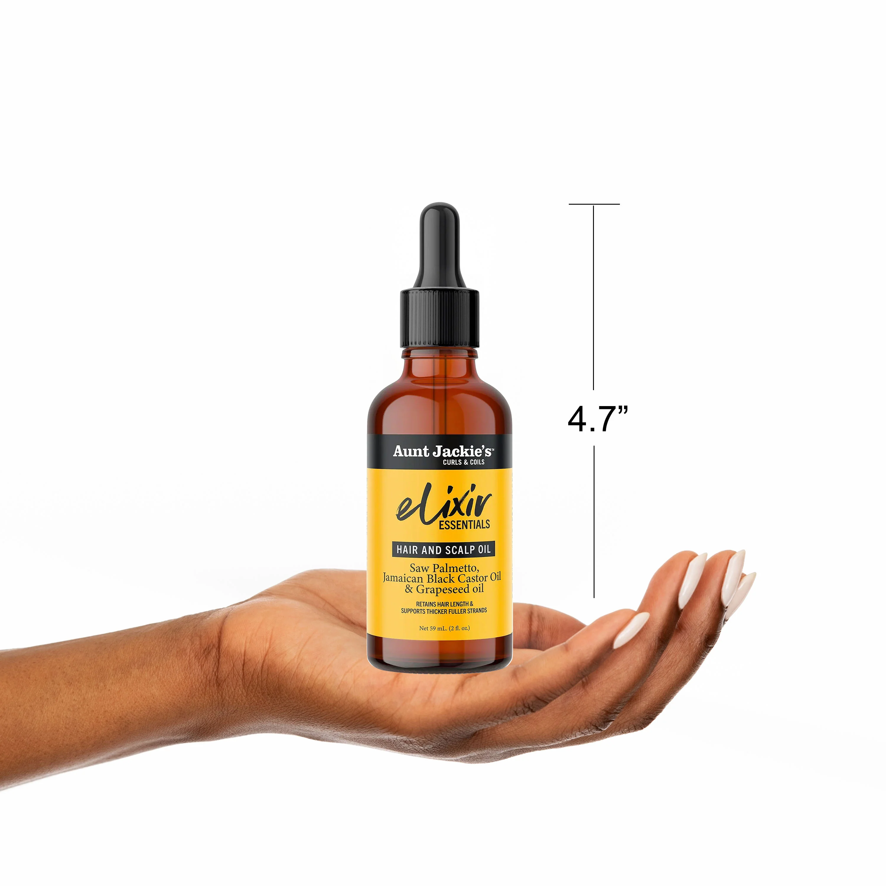 Saw Palmetto, Jamaican Black Castor & Grapeseed Oil Elixir Hair & Scalp Oil - Image 6