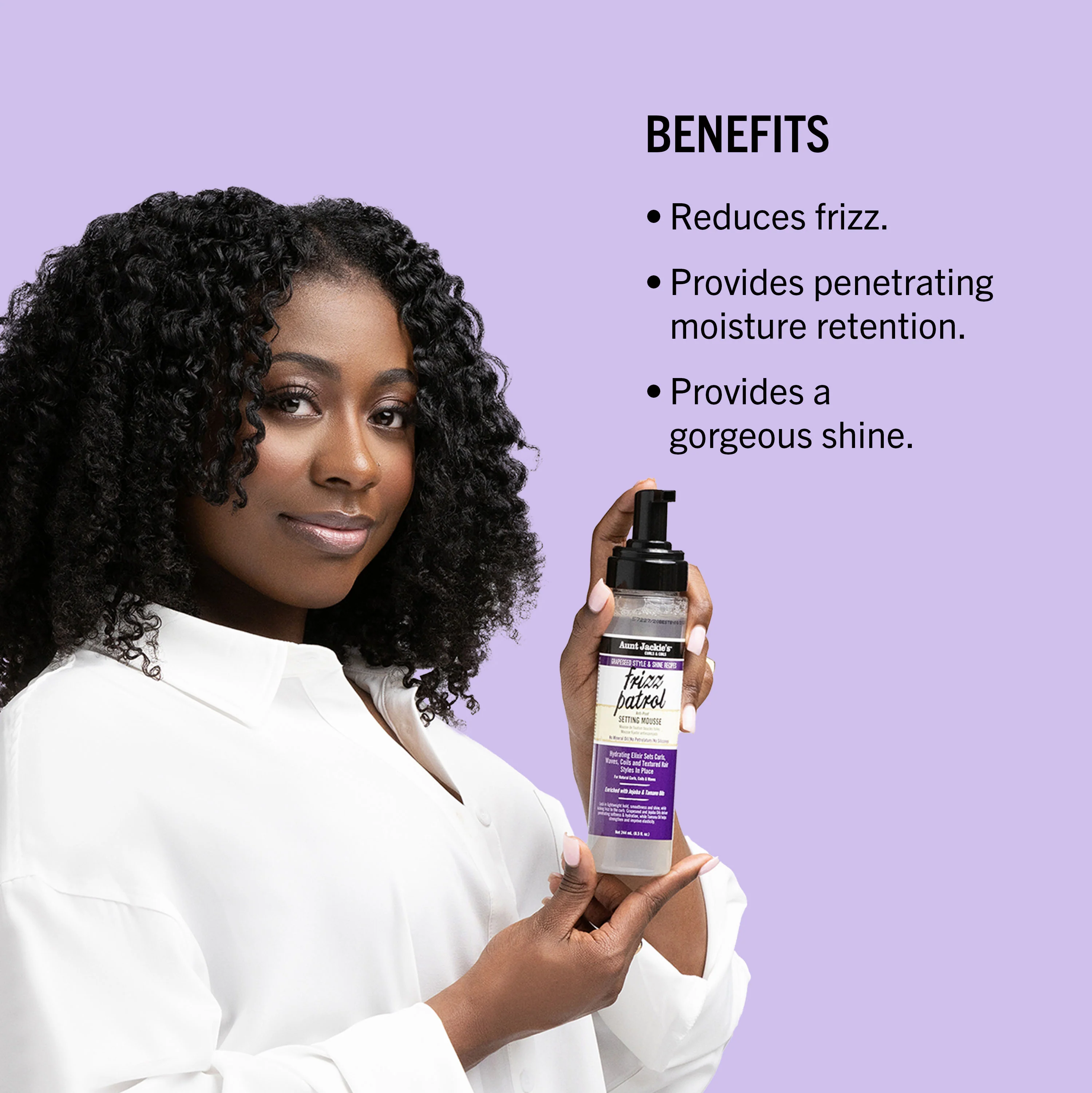 Frizz Patrol Anti-Poof Setting Mousse - Image 3