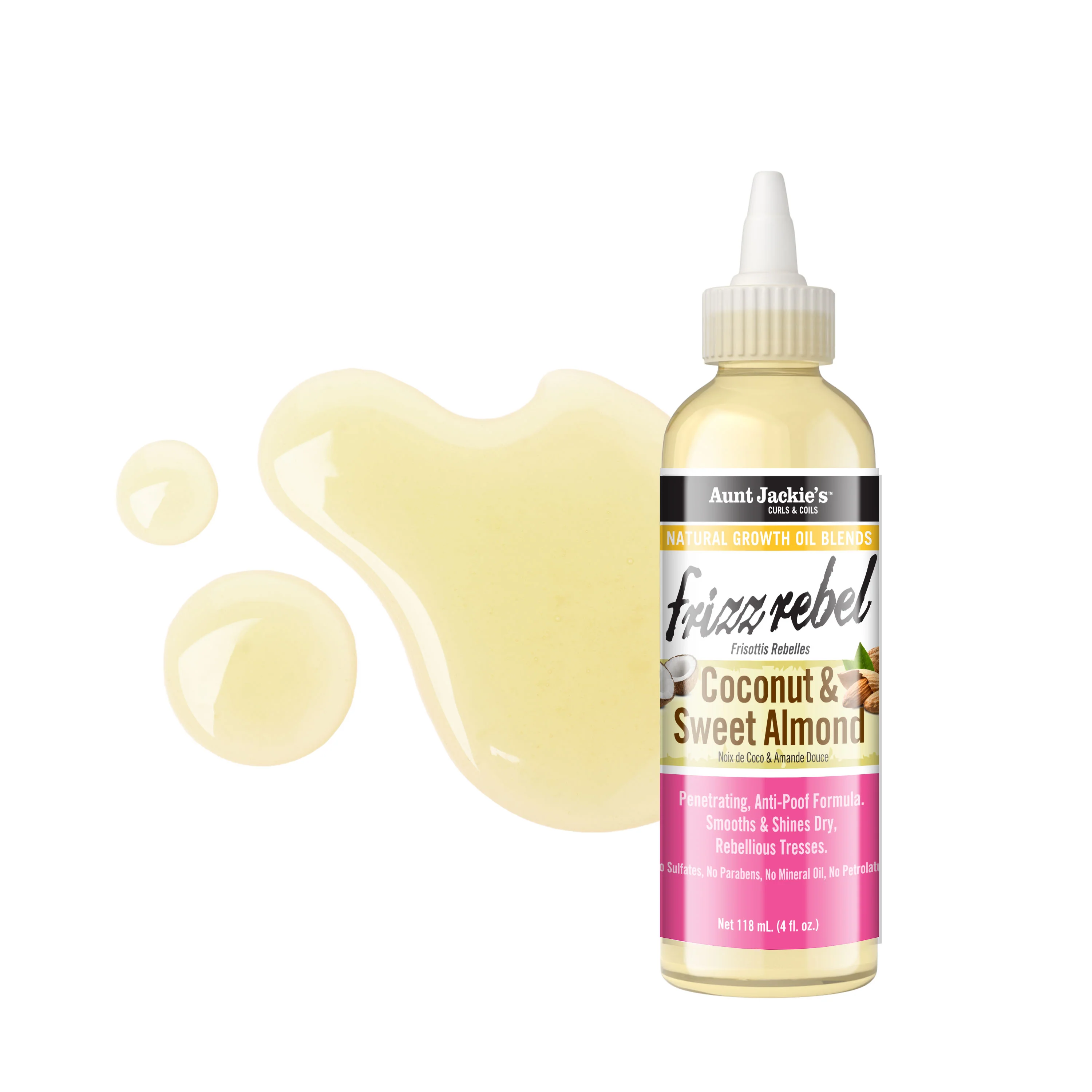 Frizz Rebel - Coconut & Sweet Almond Natural Growth Oil Blend - Image 4