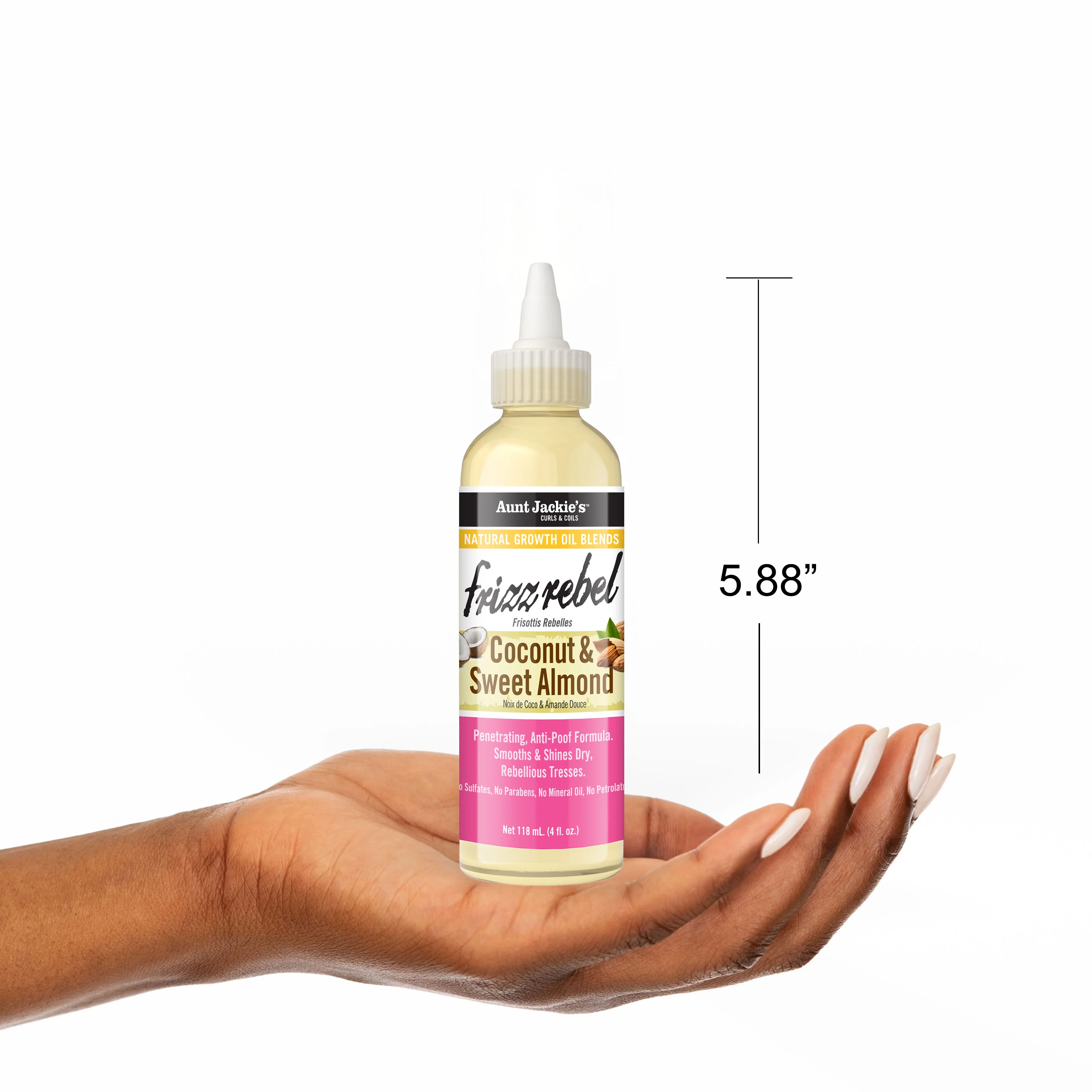 Frizz Rebel - Coconut & Sweet Almond Natural Growth Oil Blend - Image 5