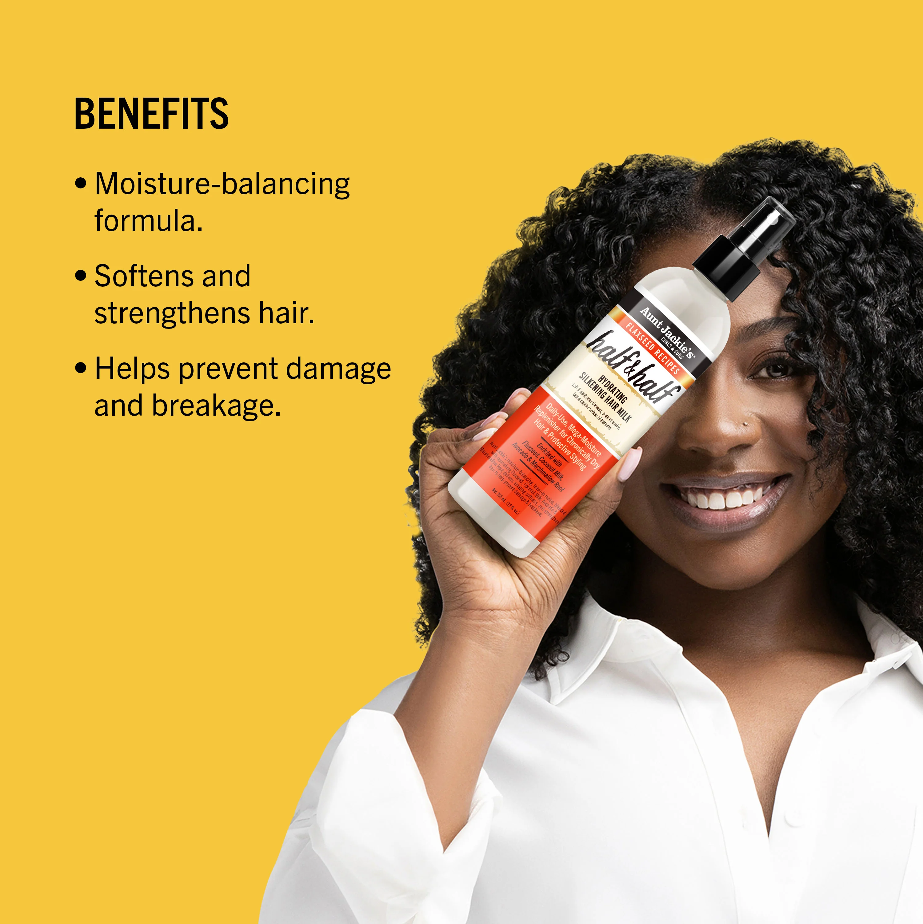 Half & Half Hydrating Silkening Hair Milk - Image 3