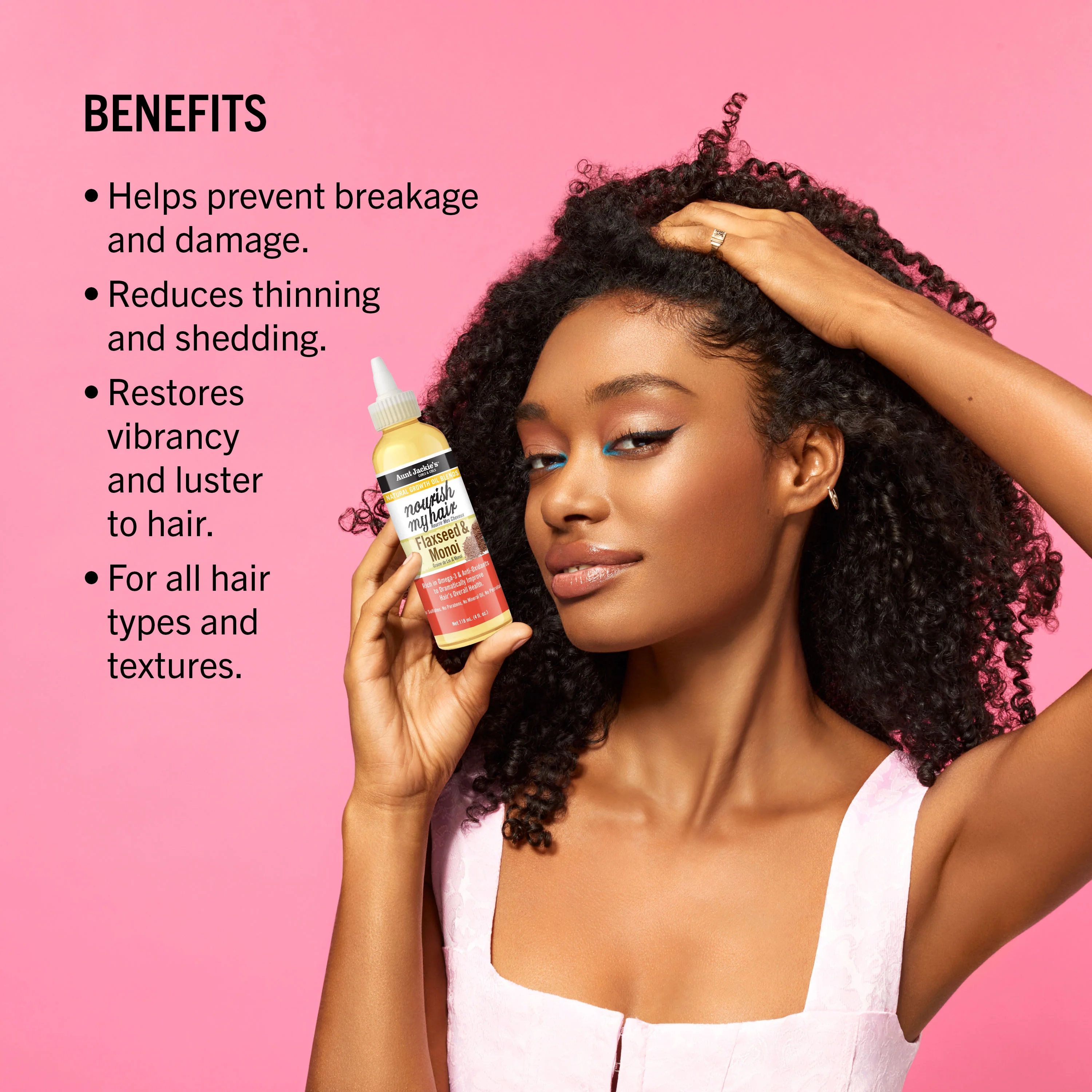 Nourish My Hair – Flaxseed & Monoi Natural Growth Oil Blend - Image 3